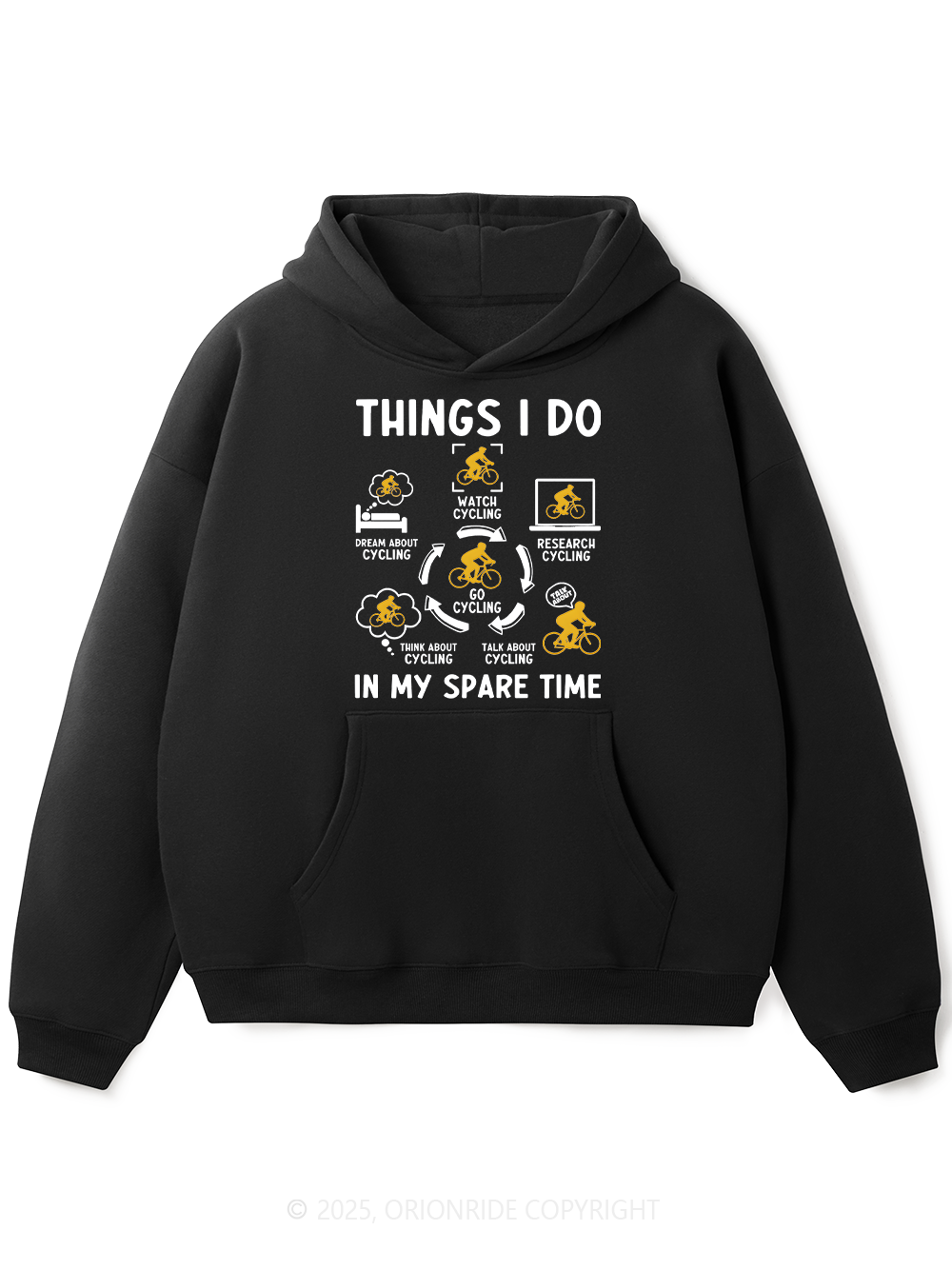 Orionride Cycling Schedule Fleece Hoodie