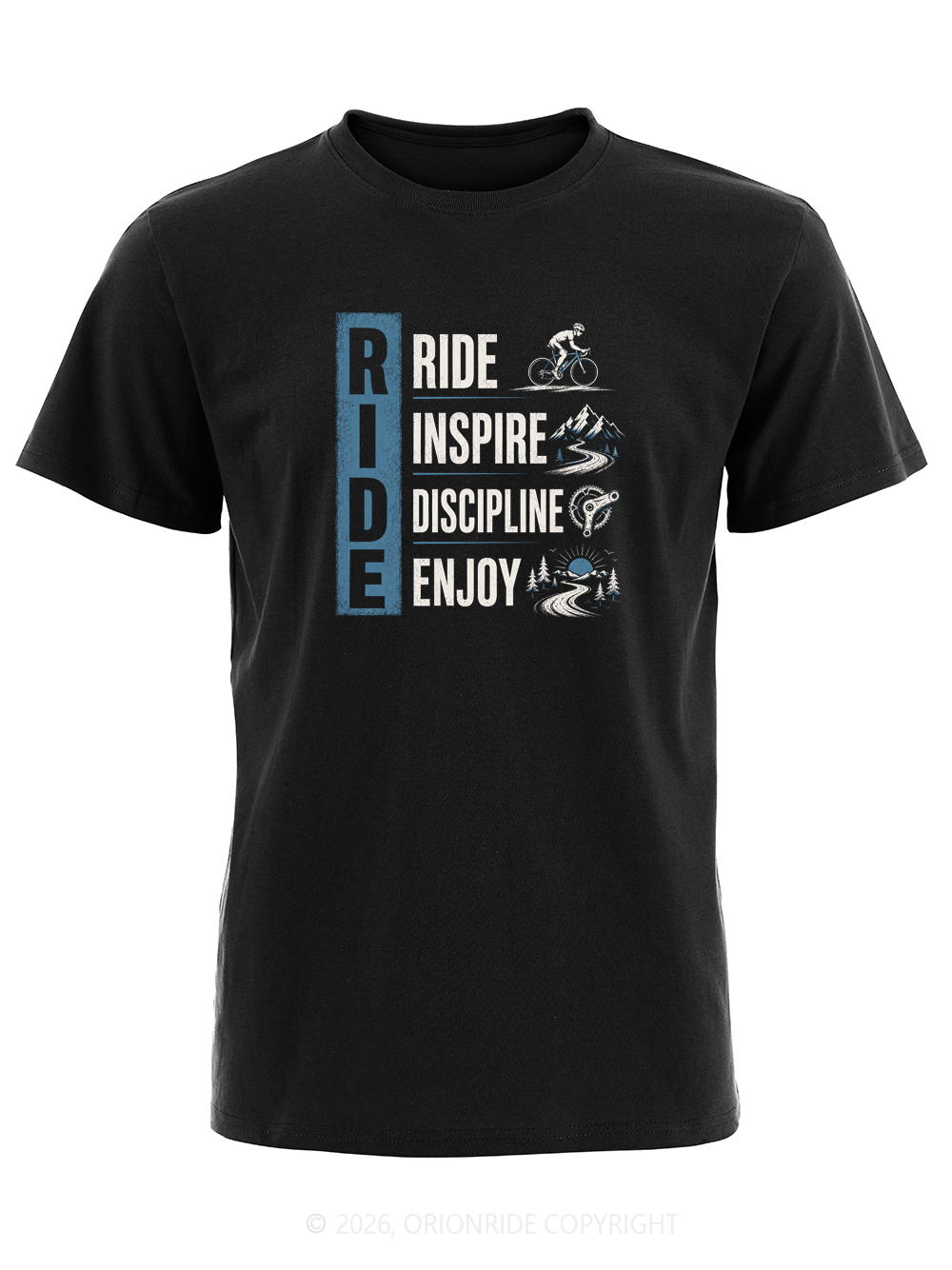 Orionride Rhythmic Motion Poetry Short Sleeves Bike T-Shirt