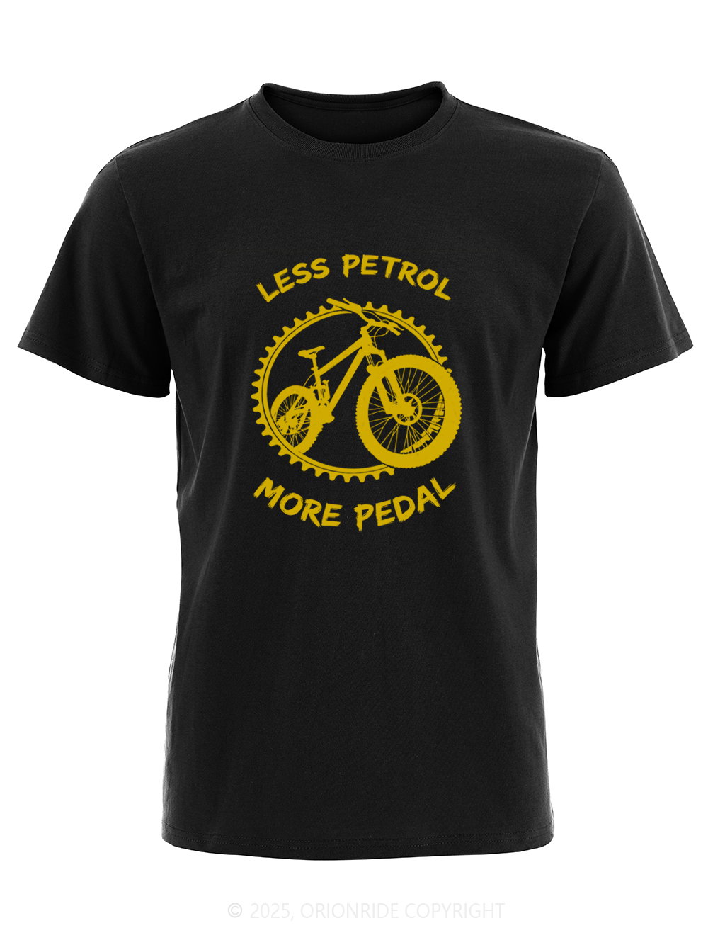 Orionride Less Petrol More Pedal Short Sleeves Bike T-Shirt