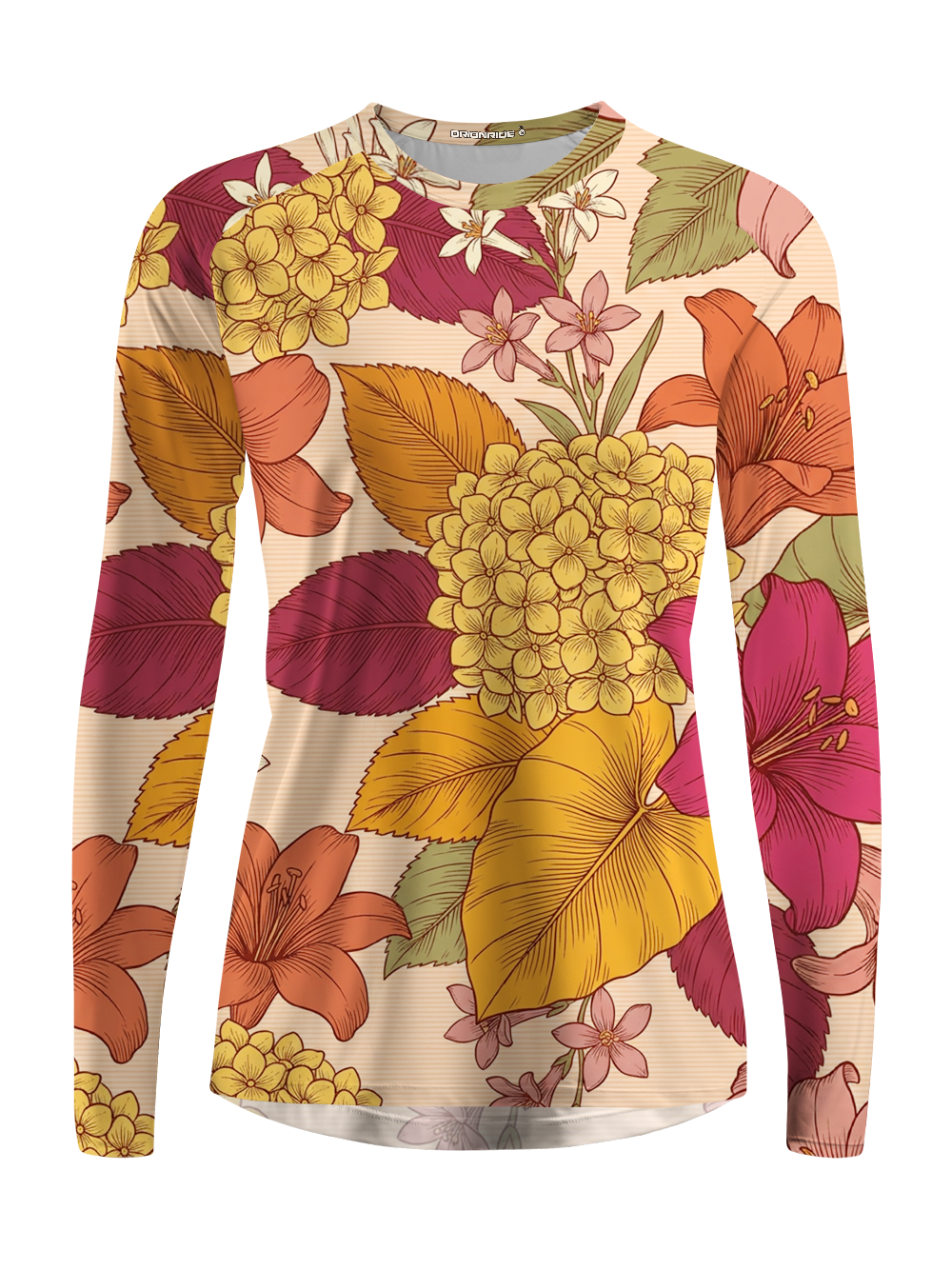 Orionride Vibrant flowers Women's Quick Dry Downhill Jersey