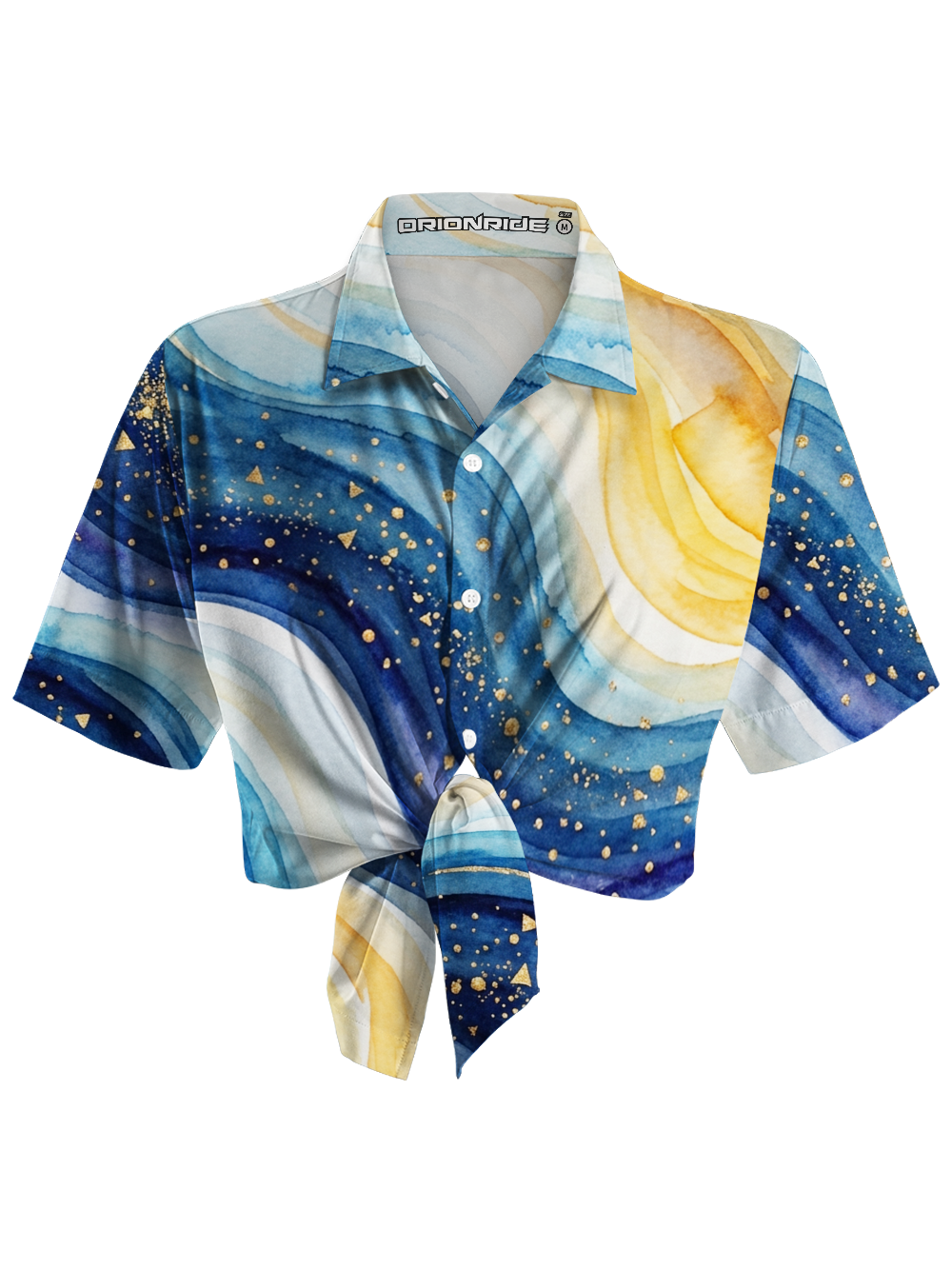 Orionride Gold Star River Zipper Pockets Ultra Lightweight Short Sleeves Women's Gravel Shirt