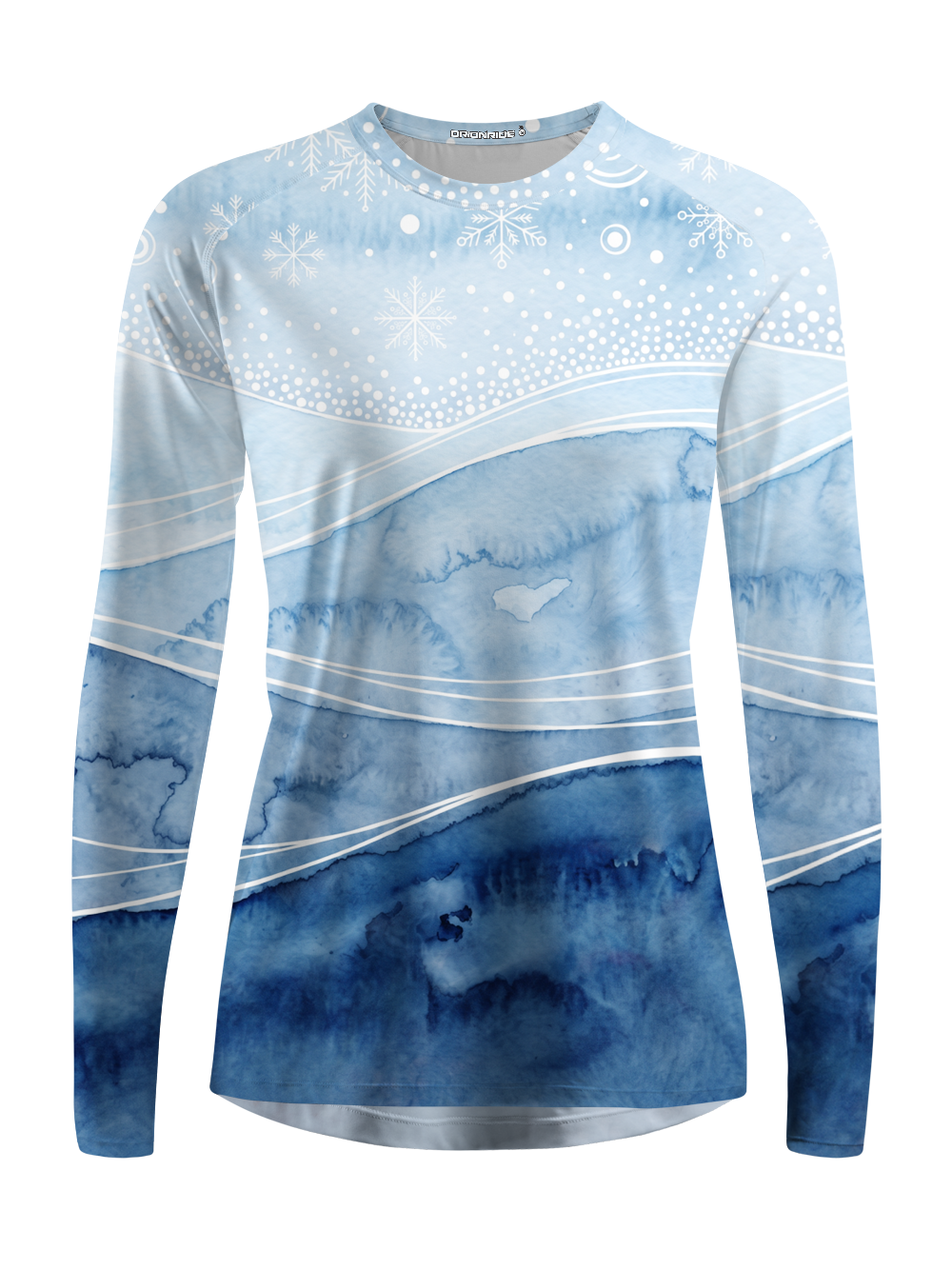 Orionride Snowflakes Drift Down Women's Quick Dry Downhill Jersey