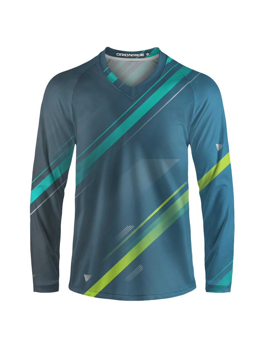 Orionride Diagonal Wide Stripes Long Sleeve Downhill Jersey