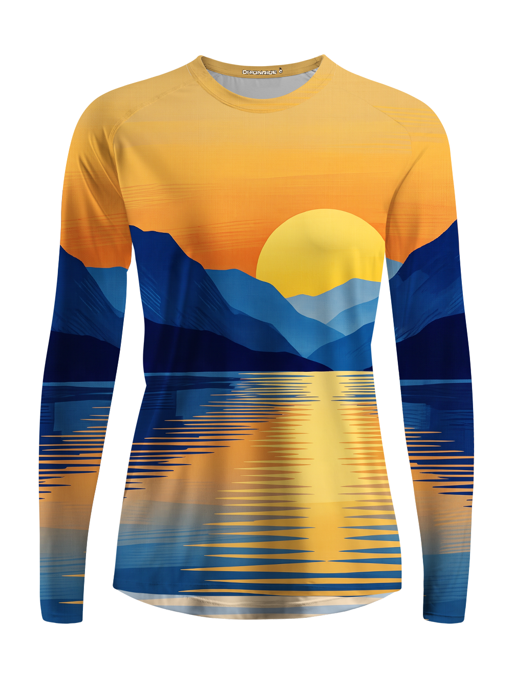 Orionride Gold Blue Mountain Women's Quick Dry Downhill Jersey