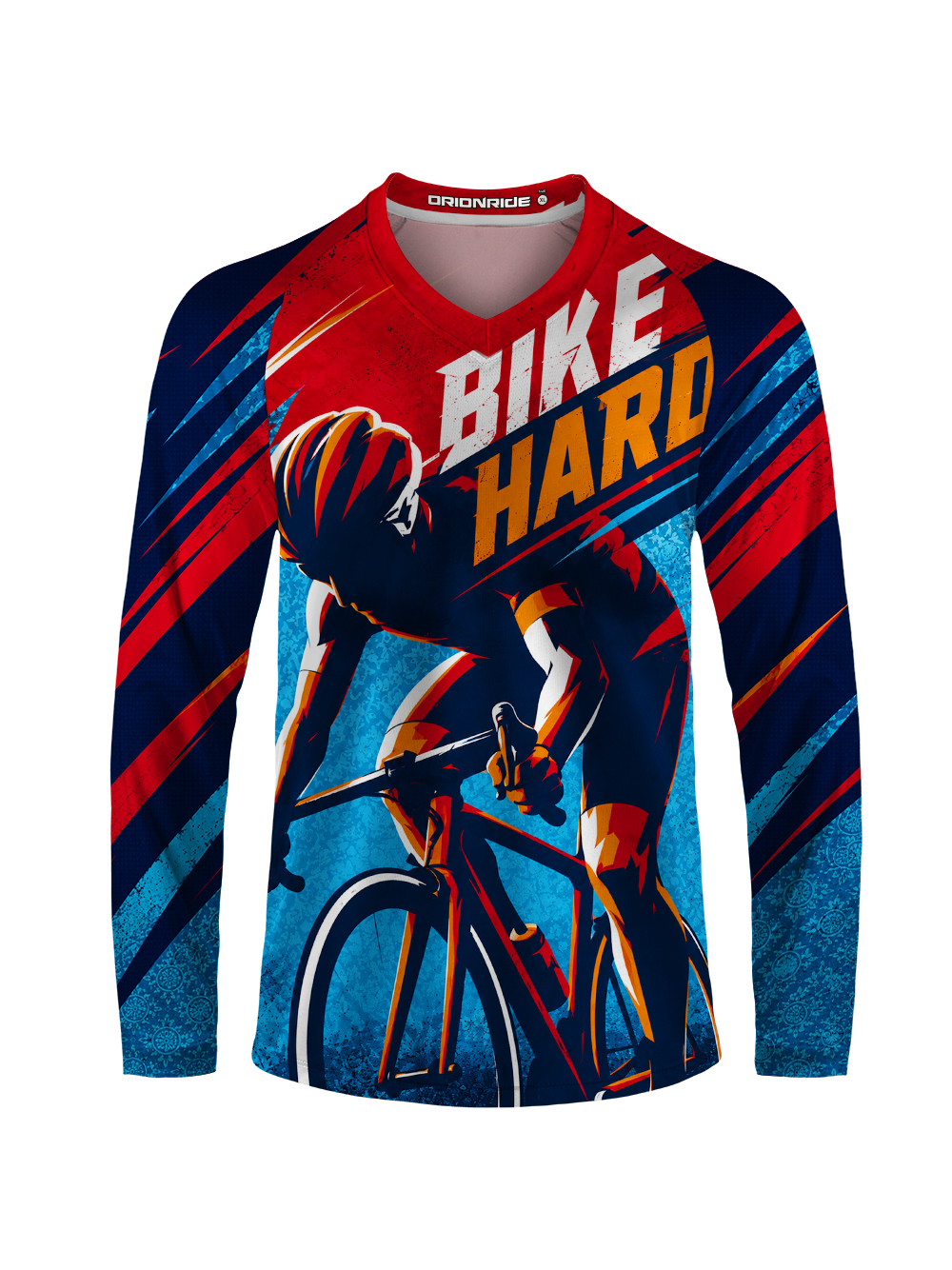 Orionride Red Speed Rush Long Sleeve Downhill Jersey