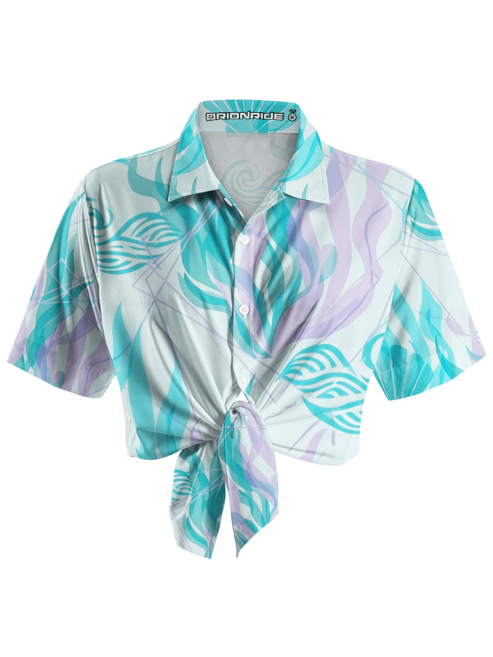 Orionride Underwater Seagrass Zipper Pockets Ultra Lightweight Short Sleeves Women's Gravel Shirt