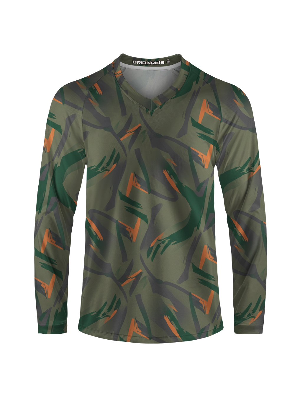 Orionride Abstract Camouflage Long Sleeve Downhill Jersey