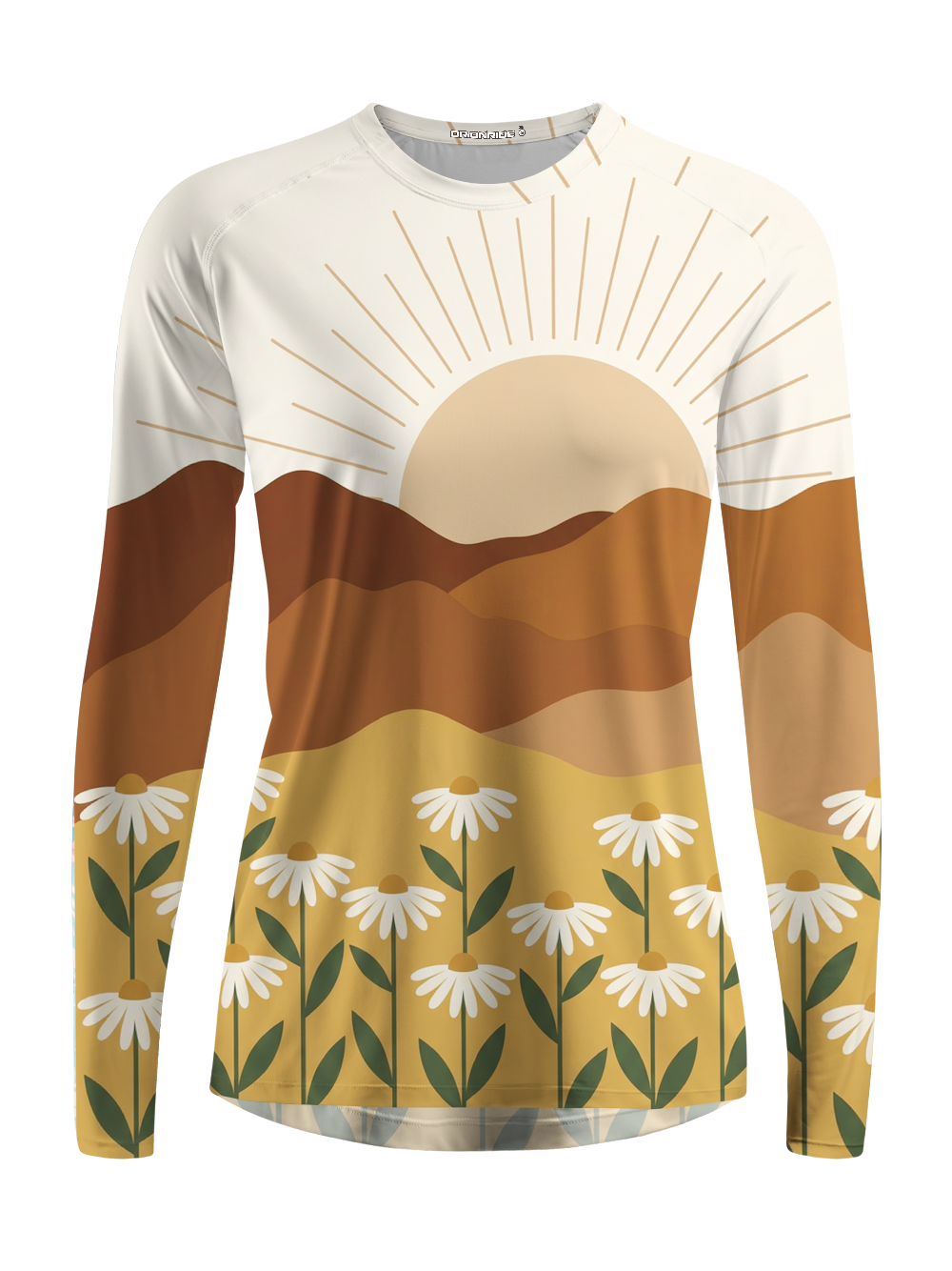 Orionride Sunrise Daisy Field Women's Quick Dry Downhill Jersey