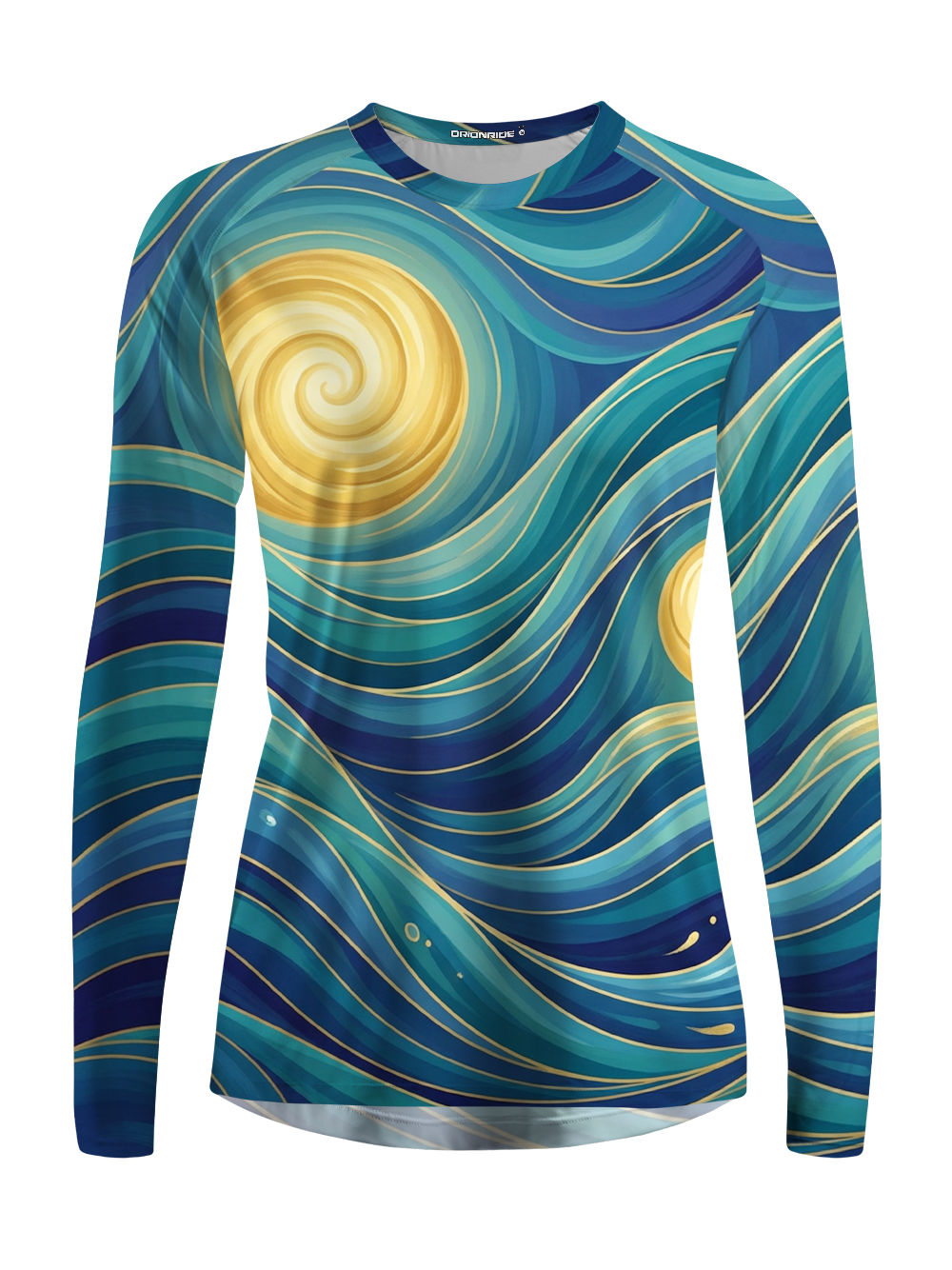Orionride Gold Swirl Women's Quick Dry Downhill Jersey