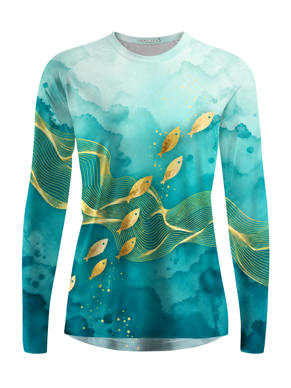 Orionride Golden Fish Current Women's Quick Dry Downhill Jersey