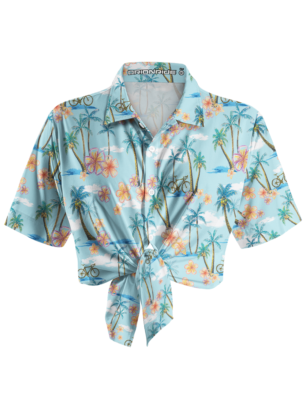 Orionride Passionate Beach Zipper Pockets Ultra Lightweight Short Sleeves Women's Gravel Shirt