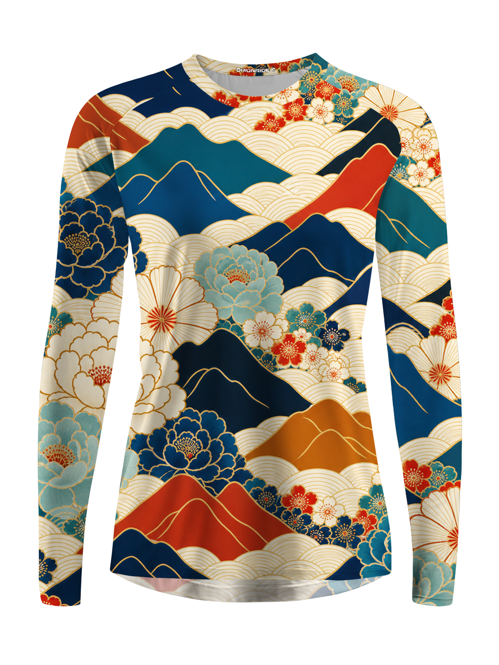 Orionride Floral Mountains Women's Quick Dry Downhill Jersey