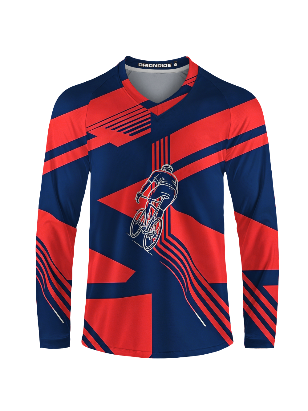 Orionride Geometric Segmentation Long Sleeve Downhill Jersey