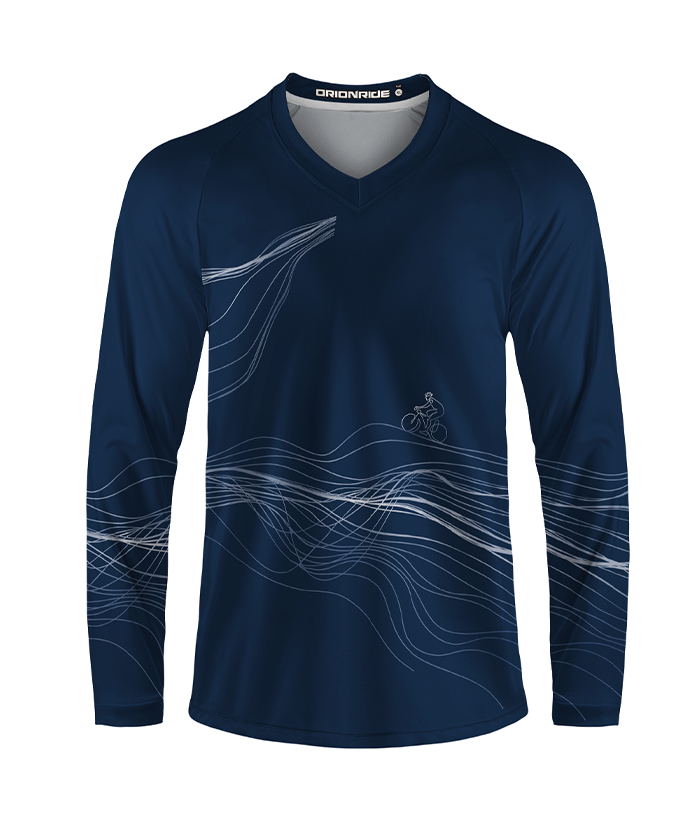 Orionride Spatial Lines Long Sleeve Downhill Jersey