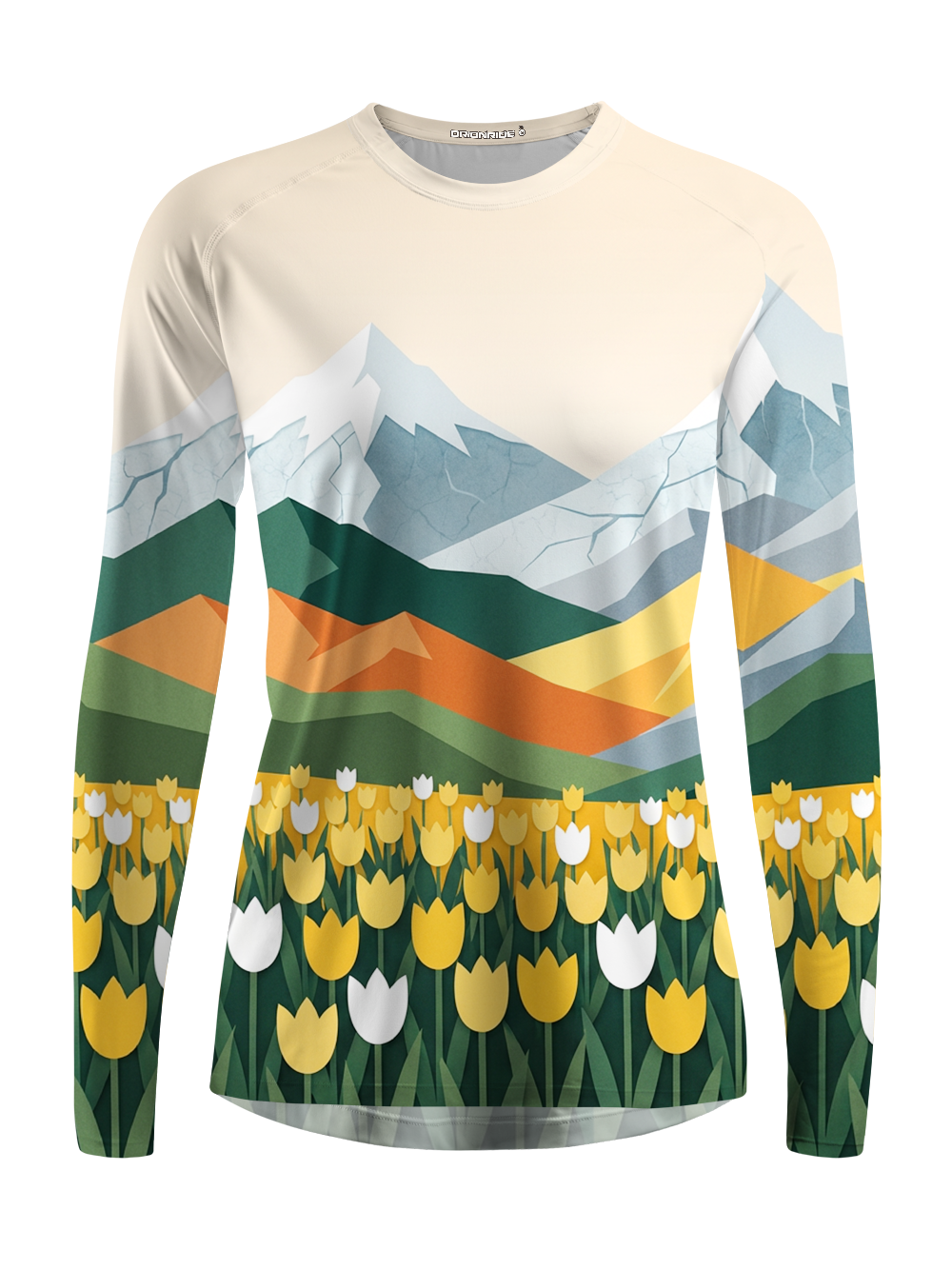 Orionride Geometric Spring Field Women's Quick Dry Downhill Jersey