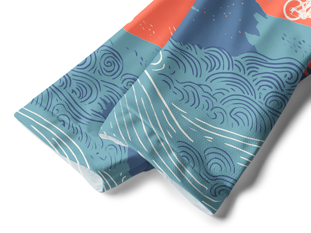 Orionride Sunset Scenery Long Sleeve Downhill Jersey