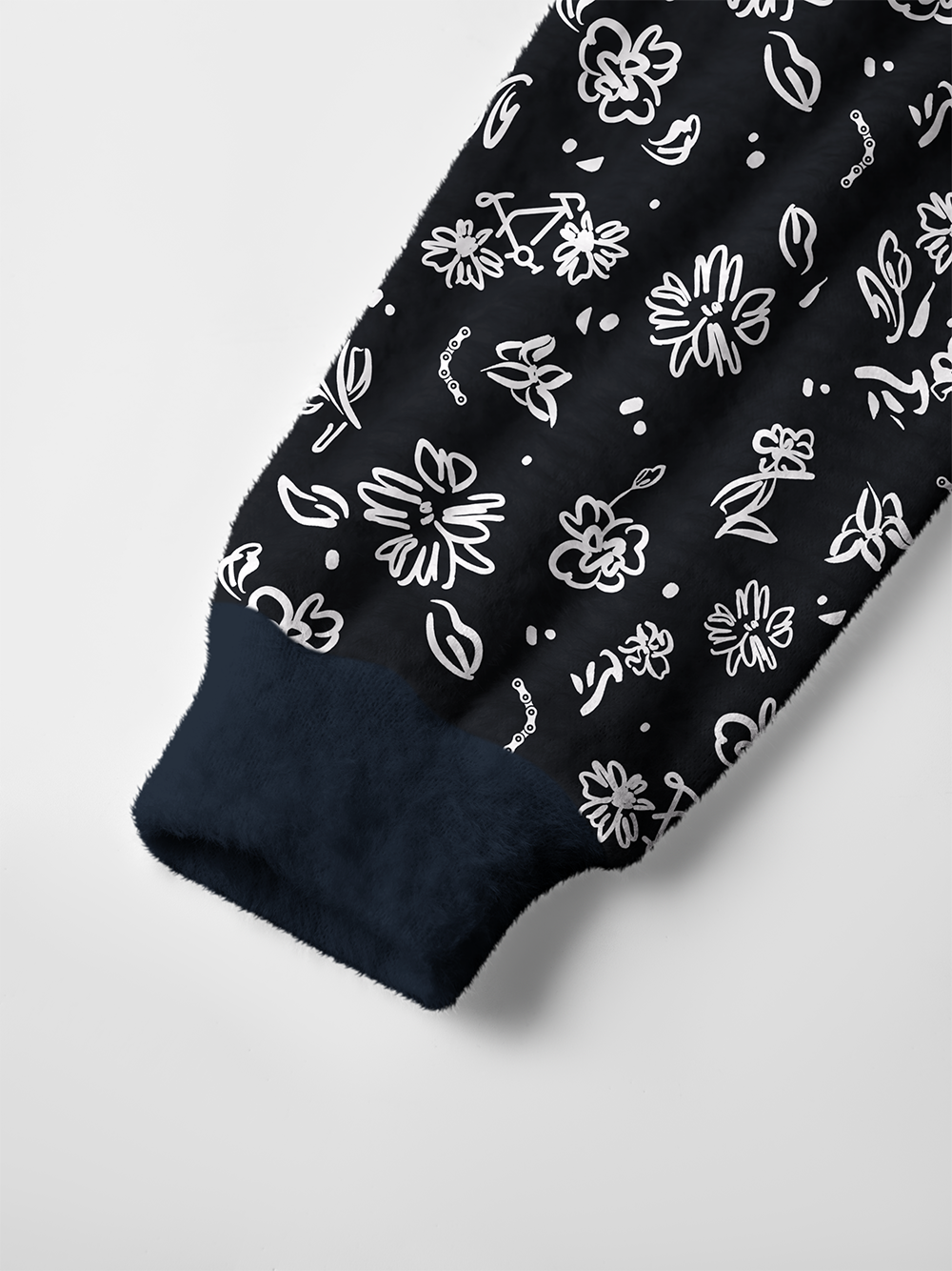 Orionride Line Flower Bicycle Men's Cardigan Knit Sweaters