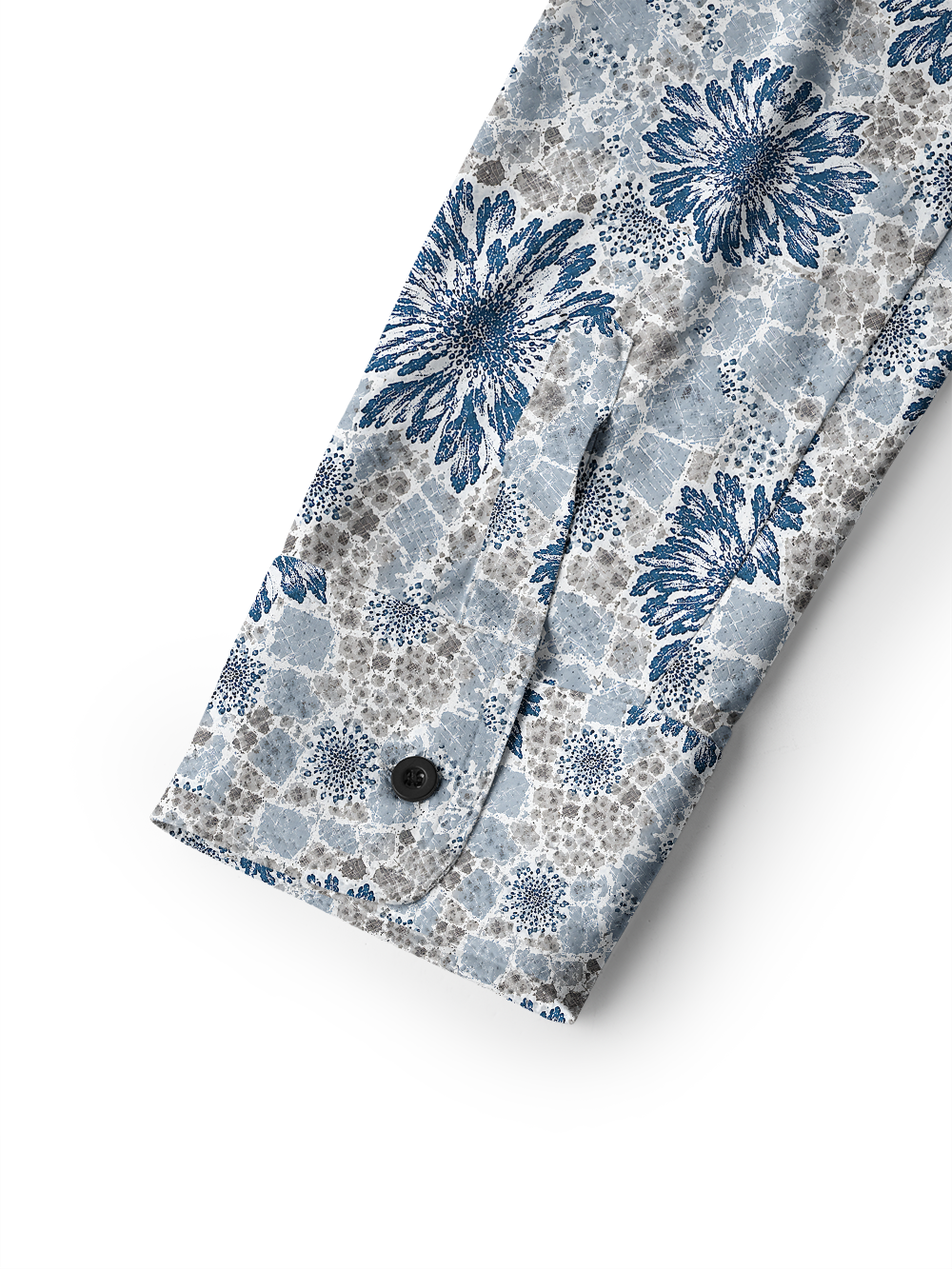 Orionride Midnight Blooms Men's Stretchy Breathable Long Sleeve Gravel Shirt