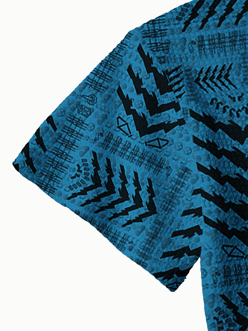 Orionride Jagged Mountain Peaks Men's Camp Collar Knitted Shirt