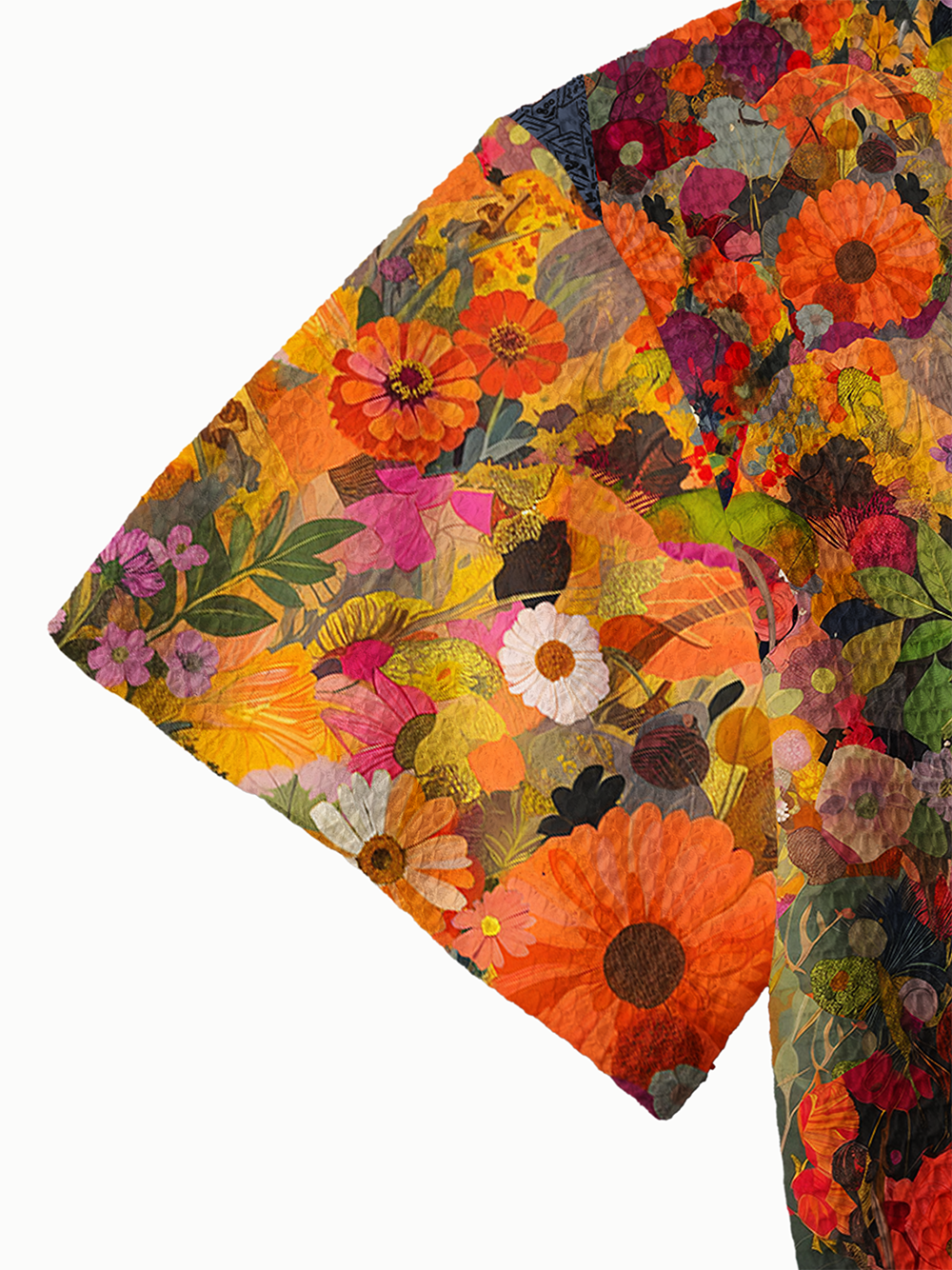 Orionride Cat In The Flower Bushes Men's Camp Collar Knitted Shirt