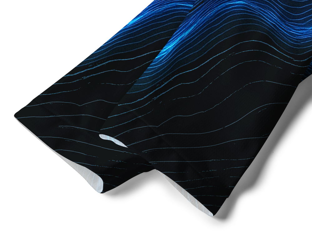 Orionride Neon Contour Lines Long Sleeve Downhill Jersey