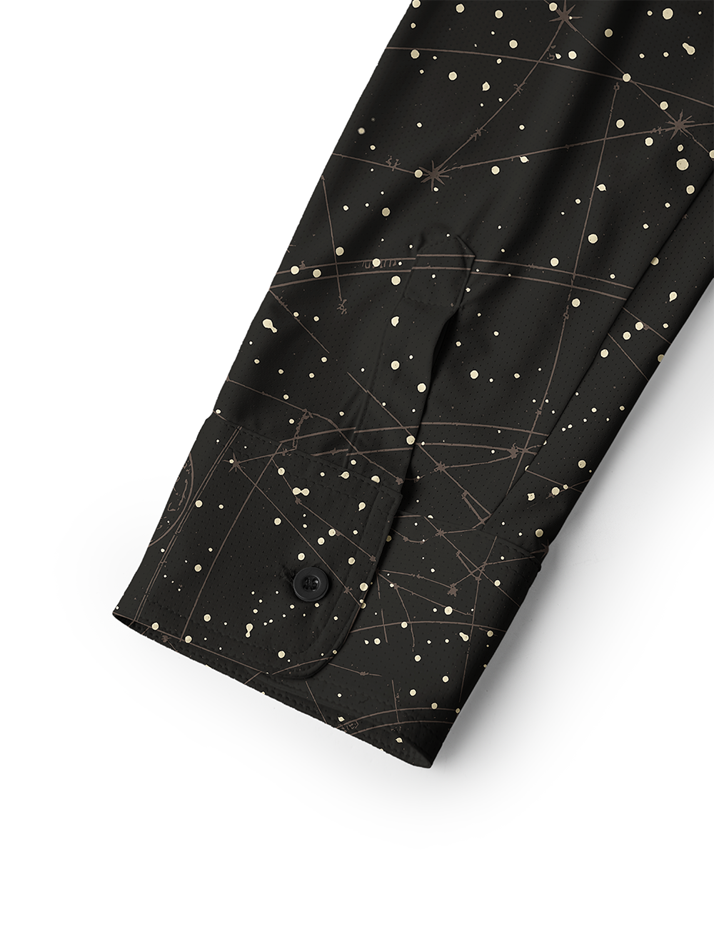 Orionride Starry Sky Background Men's Stretchy Breathable Long Sleeve Gravel Shirt