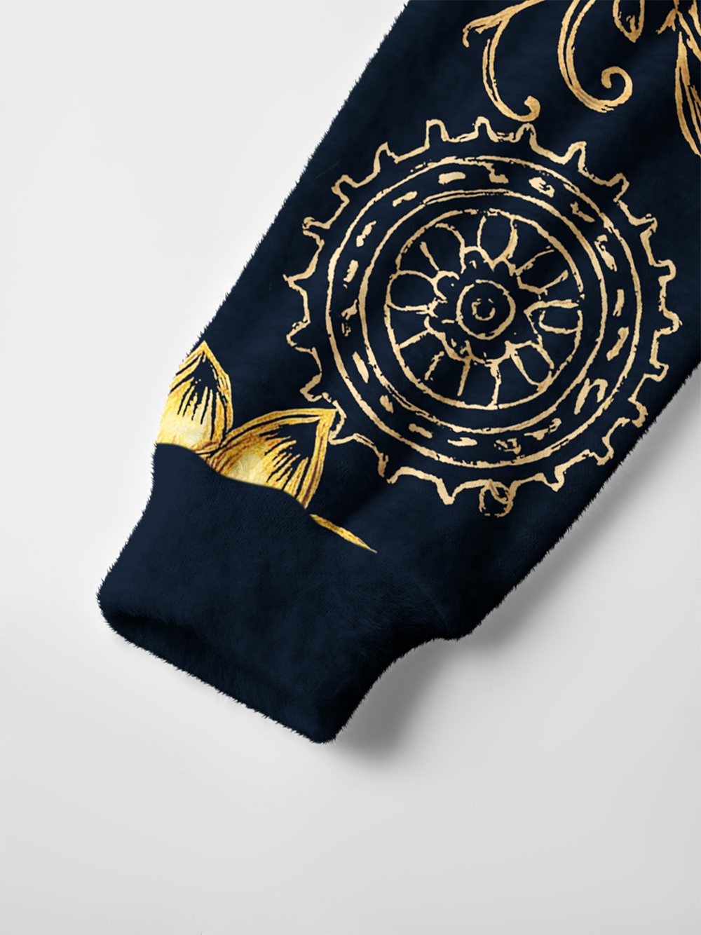 Orionride Golden Flowers Men's Cardigan Knit Sweaters