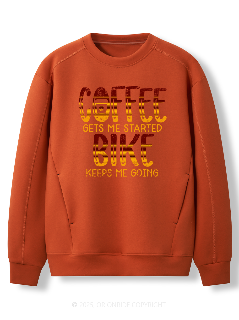 Orionride Coffee Or Bike Women's Long Sleeve Bike Sweatshirt