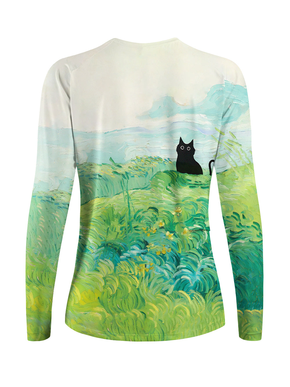 Orionride Oil Painting Black Cat Women's Quick Dry Downhill Jersey
