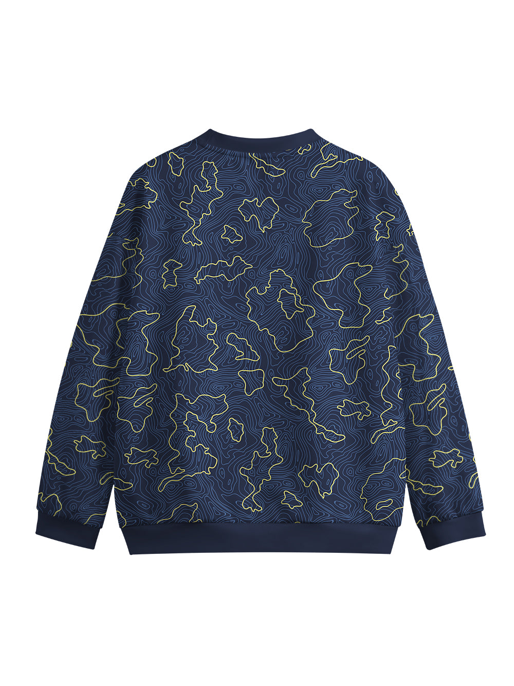 Orionride Contour Tiling Crew Neck Pullover Sweatshirt
