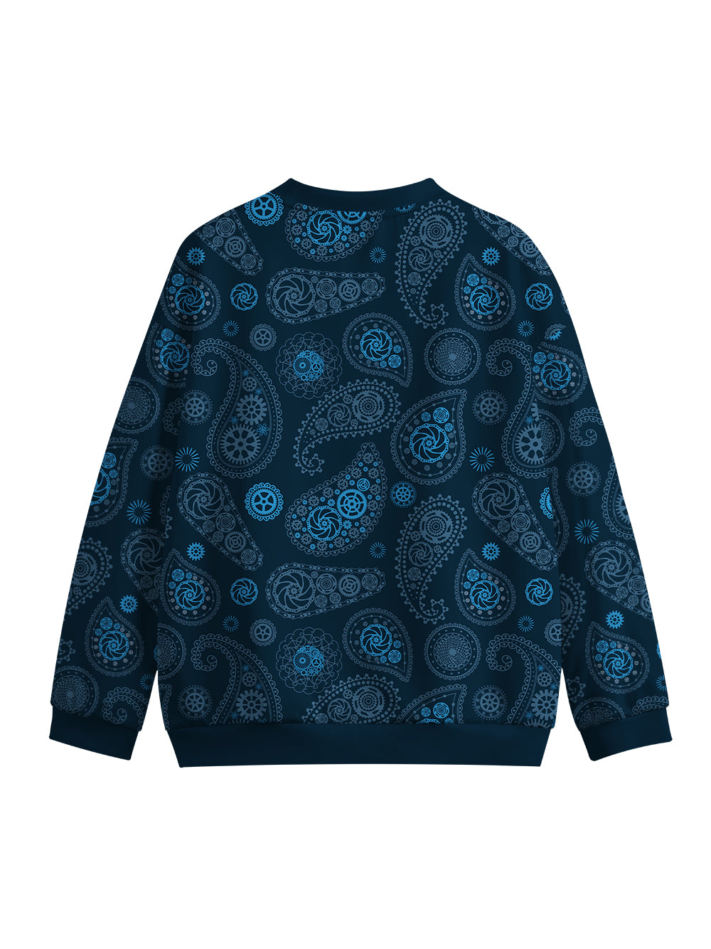 Orionride Vintage Cashew Flower Crew Neck Pullover Sweatshirt