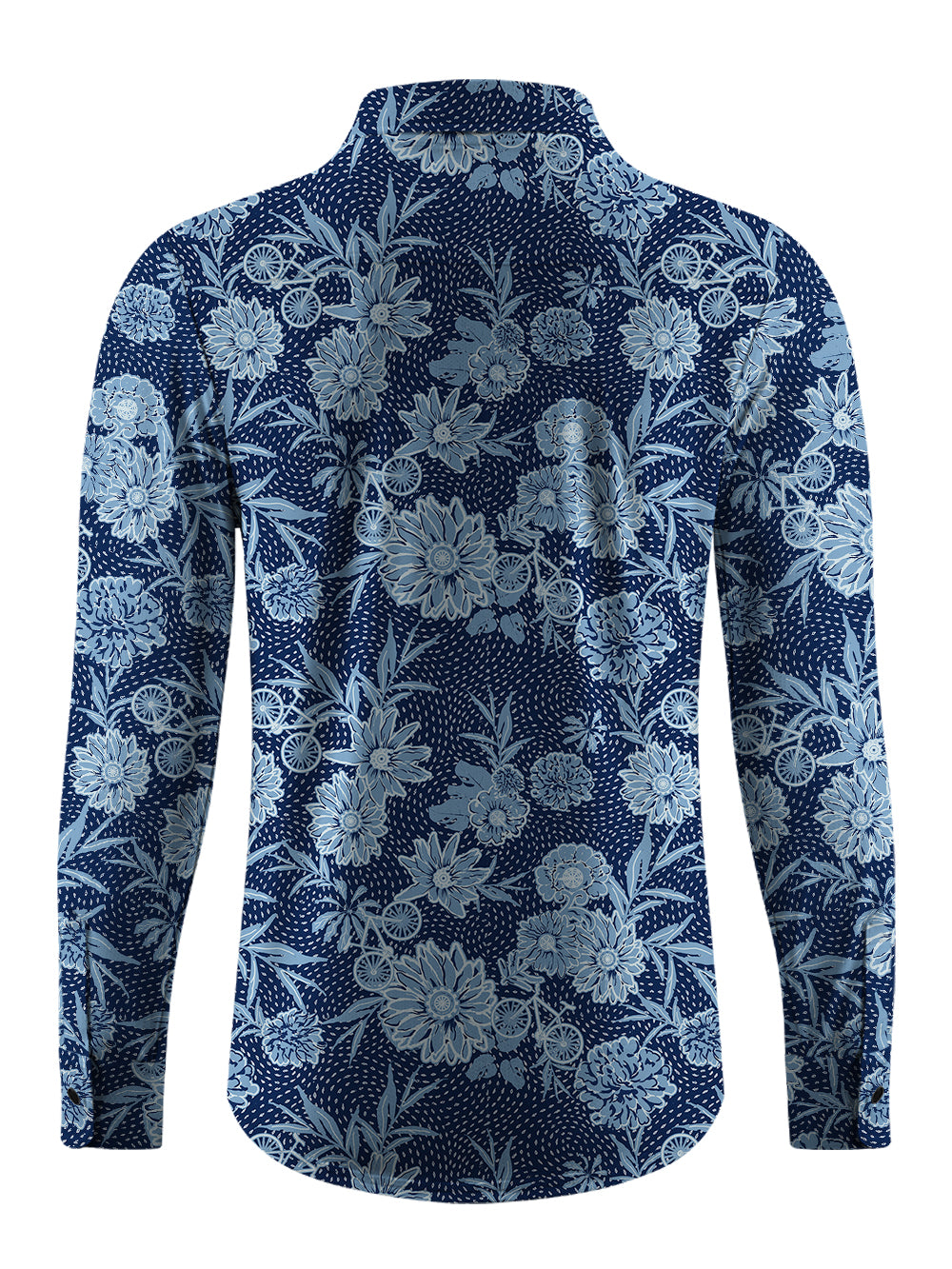 Orionride Flower Room Men's Stretchy Breathable Long Sleeve Gravel Shirt