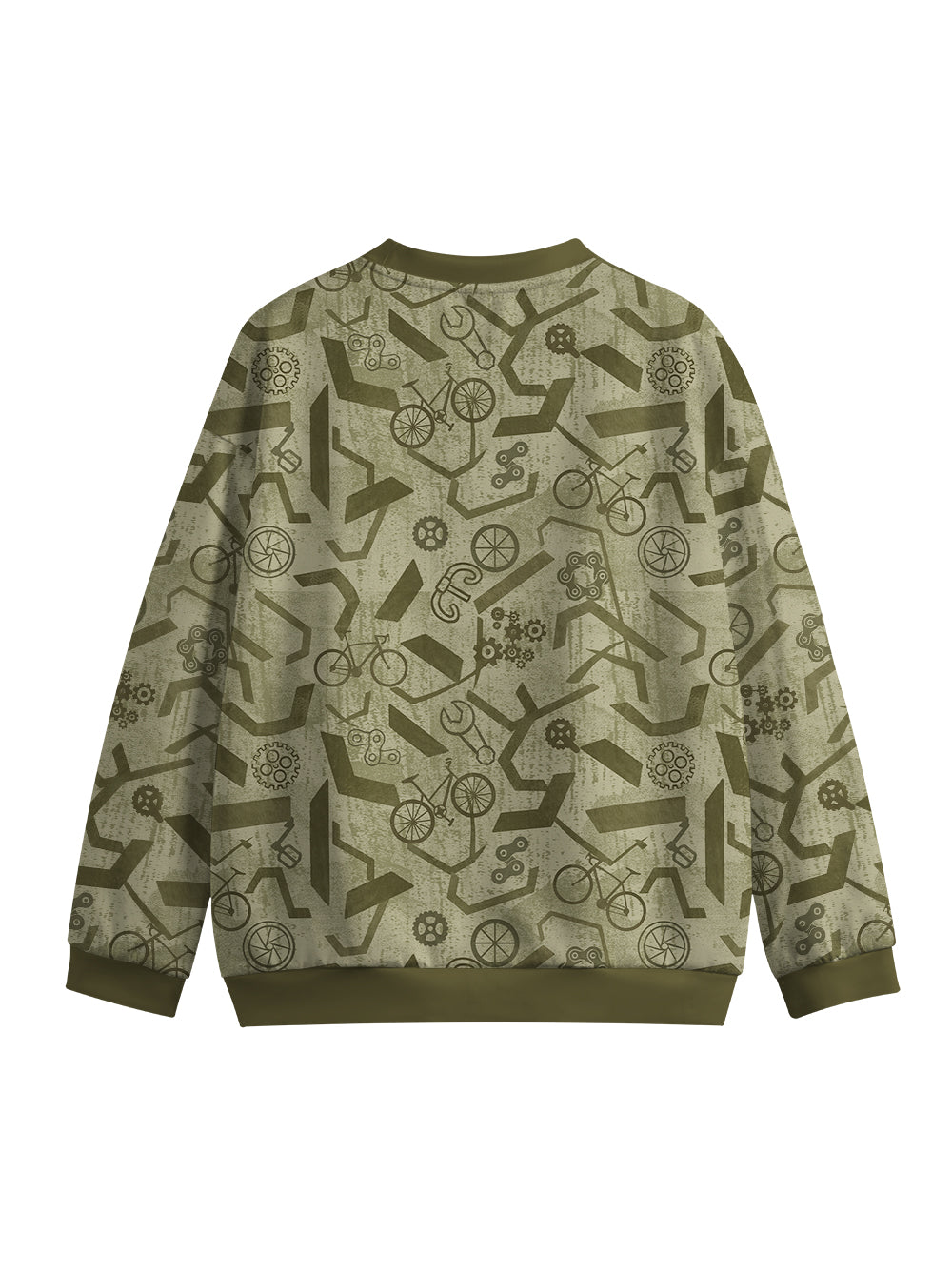 Orionride Geometric World Crew Neck Pullover Sweatshirt