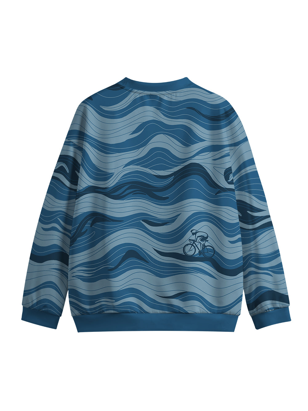 Orionride Winding Curves Crew Neck Pullover Sweatshirt