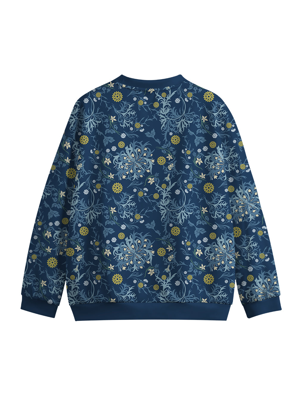 Orionride Leafy Gears Crew Neck Pullover Sweatshirt