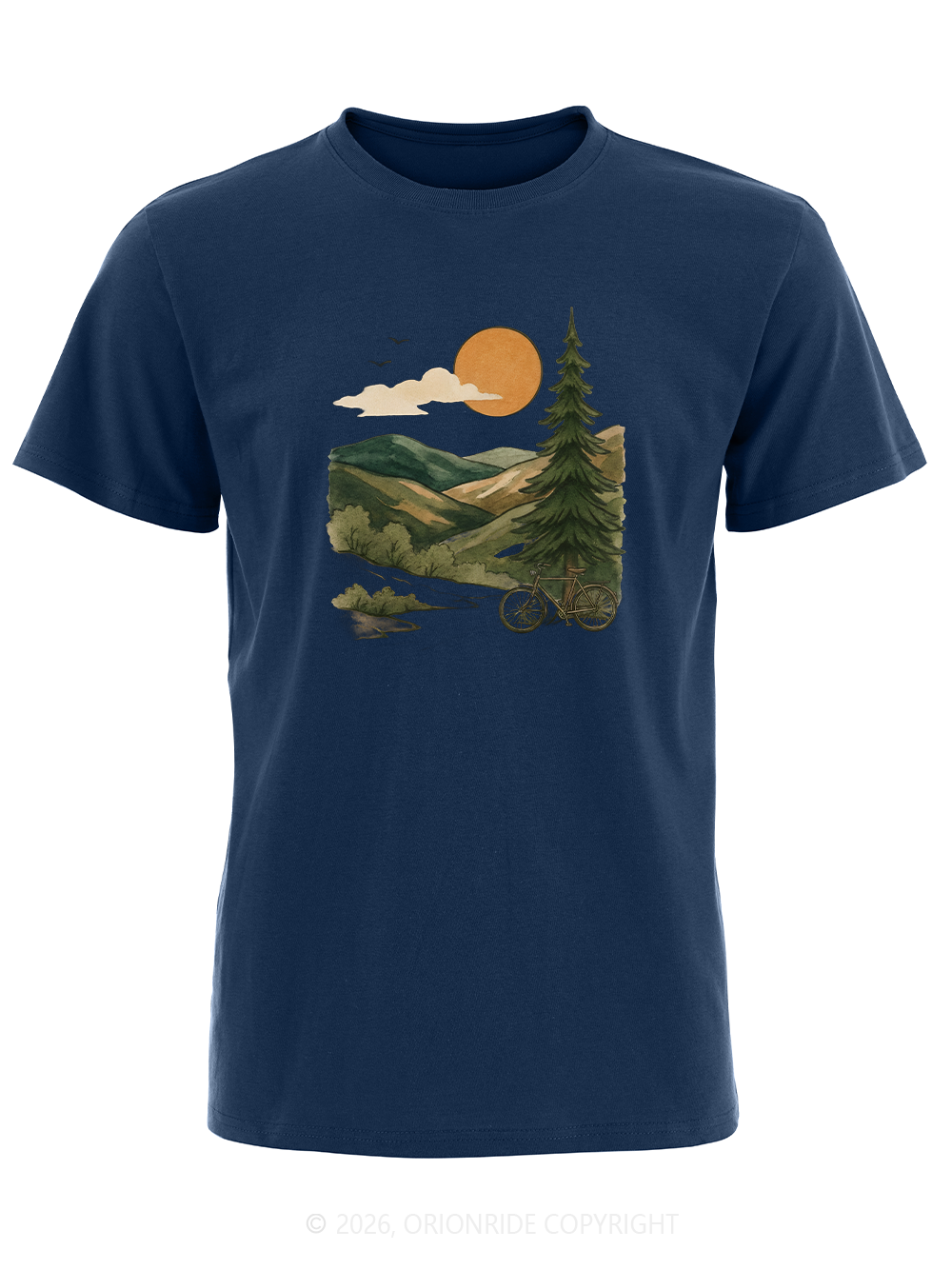 Orionride Mountain And Wild Scenery Short Sleeves Bike T-Shirt