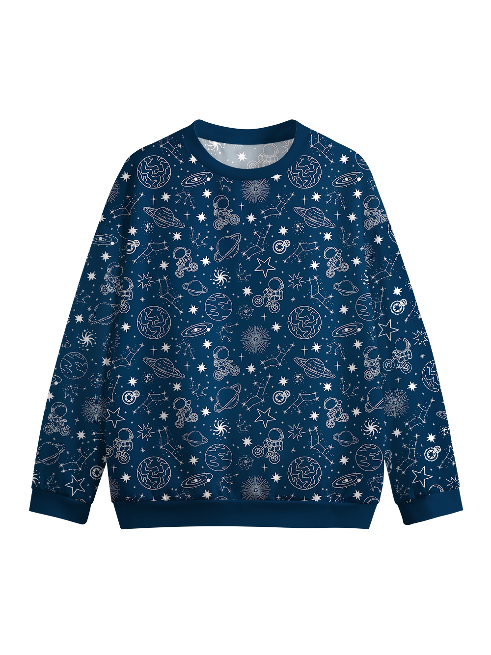 Orionride Space Journey Crew Neck Pullover Sweatshirt