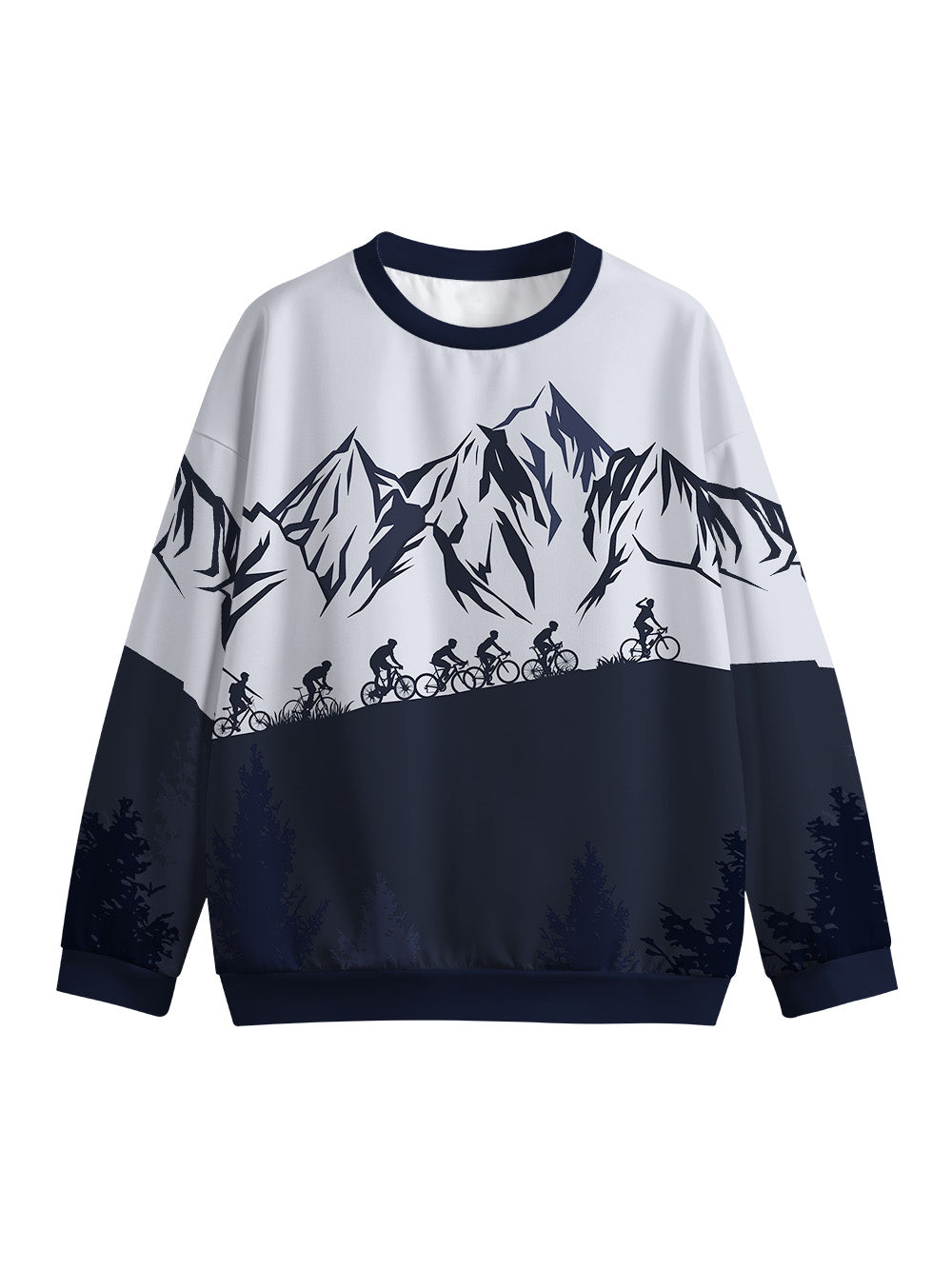 Orionride Riding In Groups Crew Neck Pullover Sweatshirt