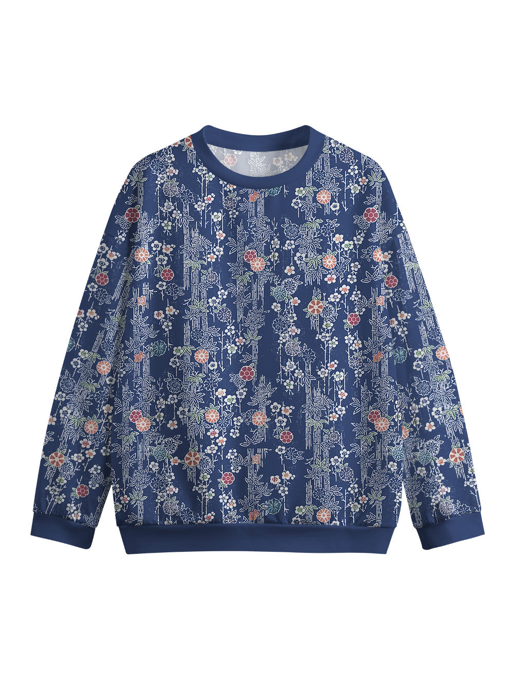 Orionride Cycling In The Forest Crew Neck Pullover Sweatshirt