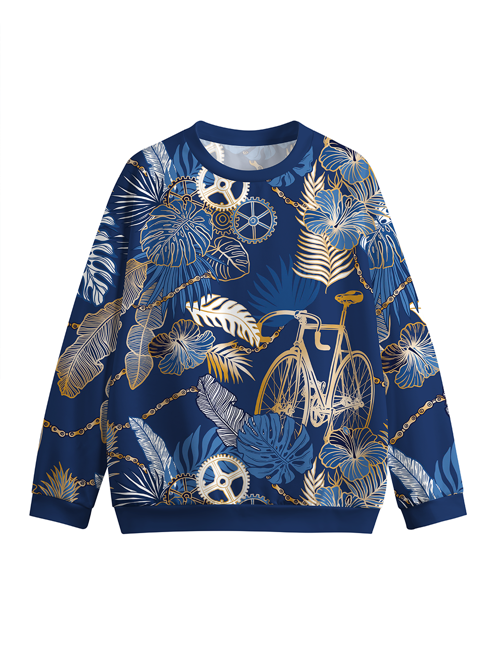Orionride Hawaiian Plants Crew Neck Pullover Sweatshirt