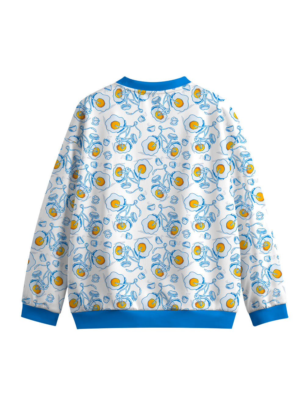 Orionride Fried Egg Women's Crew Neck Pullover Sweatshirt