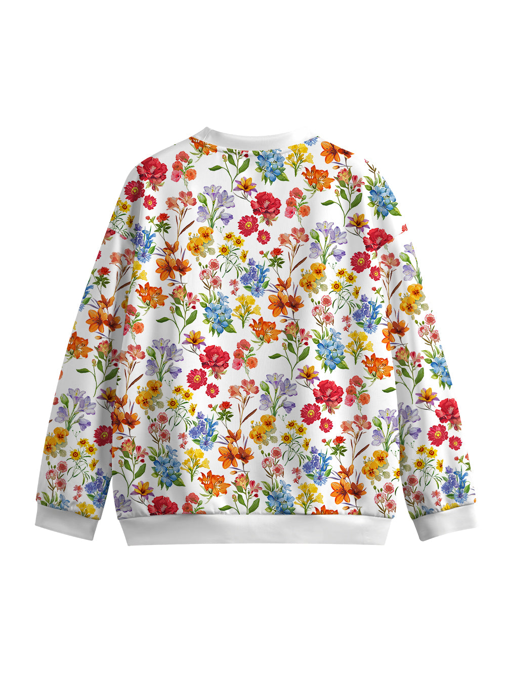 Orionride Sunshine Floral Women's Crew Neck Pullover Sweatshirt