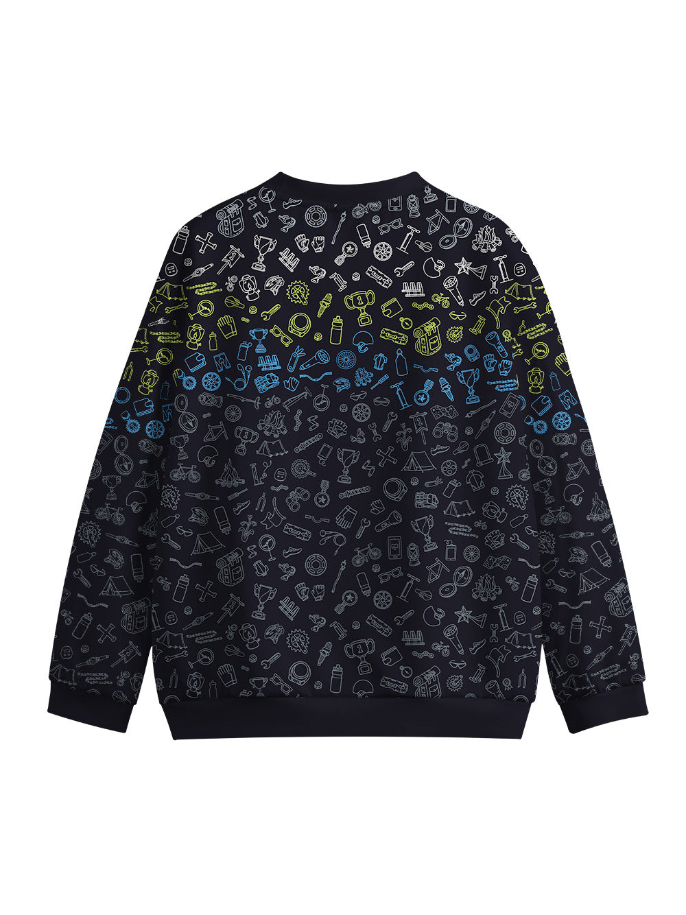 Orionride Sprite Parts Crew Neck Pullover Sweatshirt