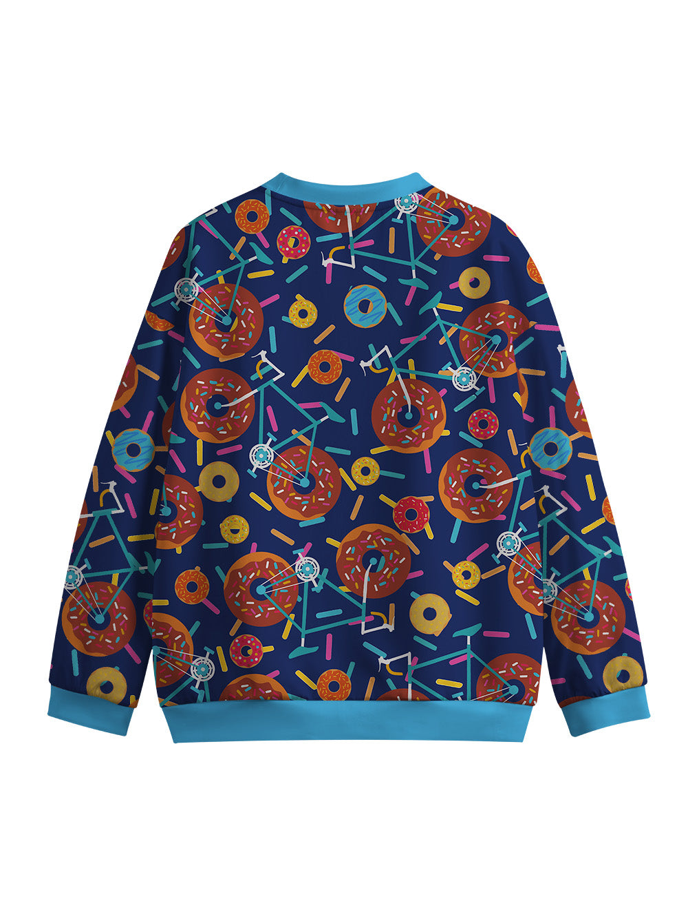 Orionride Donut Bike Women's Crew Neck Pullover Sweatshirt