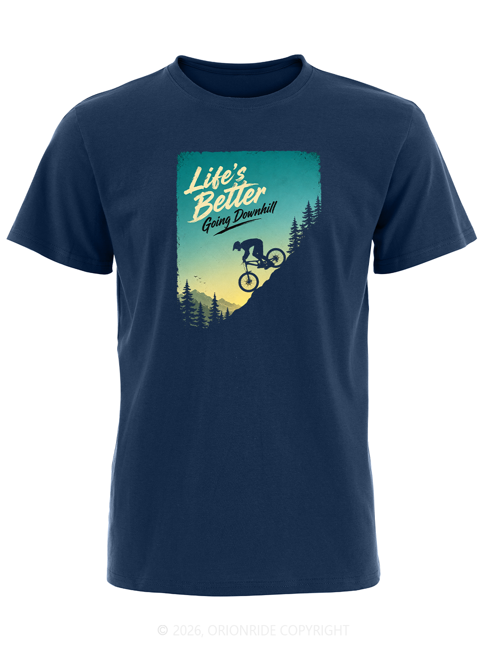 Orionride Going Downhill Short Sleeves Bike T-Shirt