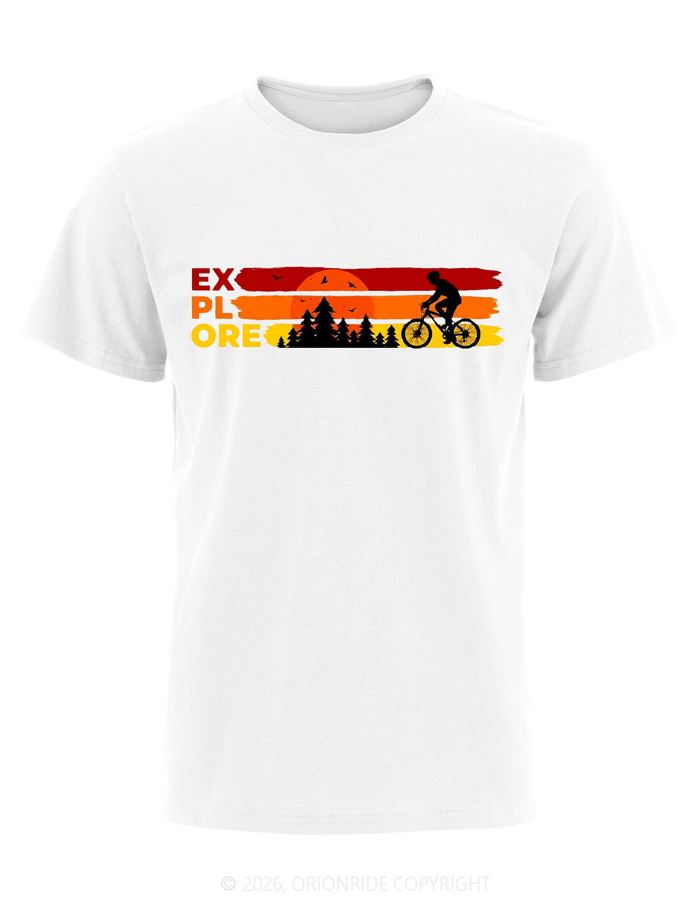 Orionride Sunset Silhouette Short Sleeves Bike T-Shirt