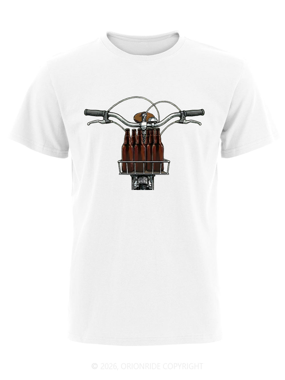 Orionride Beer In The Basket Short Sleeves Bike T-Shirt