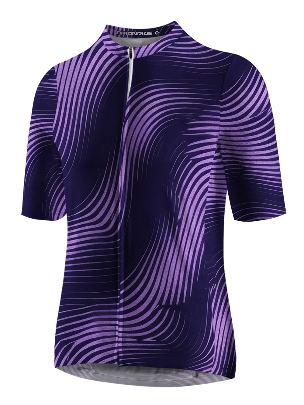 Orionride Purple Lines Short Sleeves Cycling Jersey
