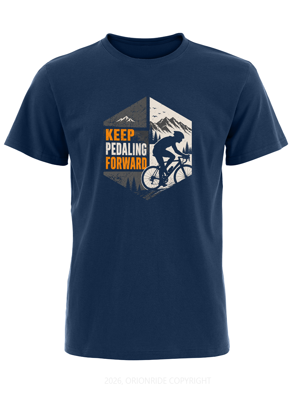 Orionride Keep Pedaling Forward Short Sleeves Bike T-Shirt