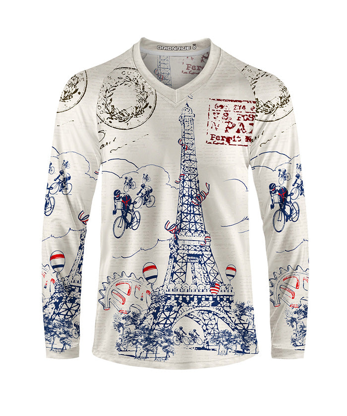 Orionride Arrival In Paris Long Sleeve Downhill Jersey